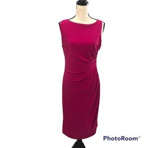 NWT Ralph Lauren magenta pink size 10 mid length dress